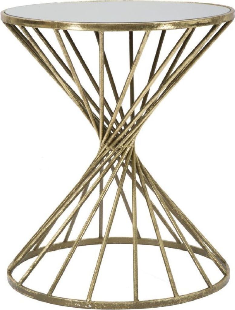 Mauro Ferretti Beistelltisch Hypnos Ø 42x50 cm gold