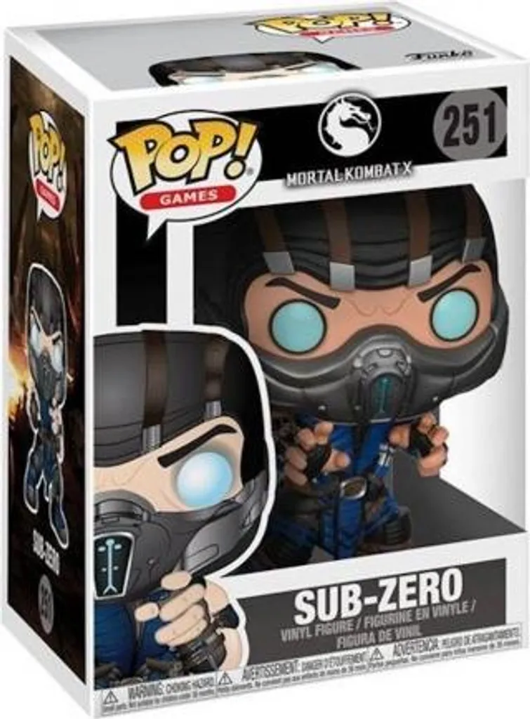Figurine Pop Sub-Zero Mortal Kombat pour décoration de bureau