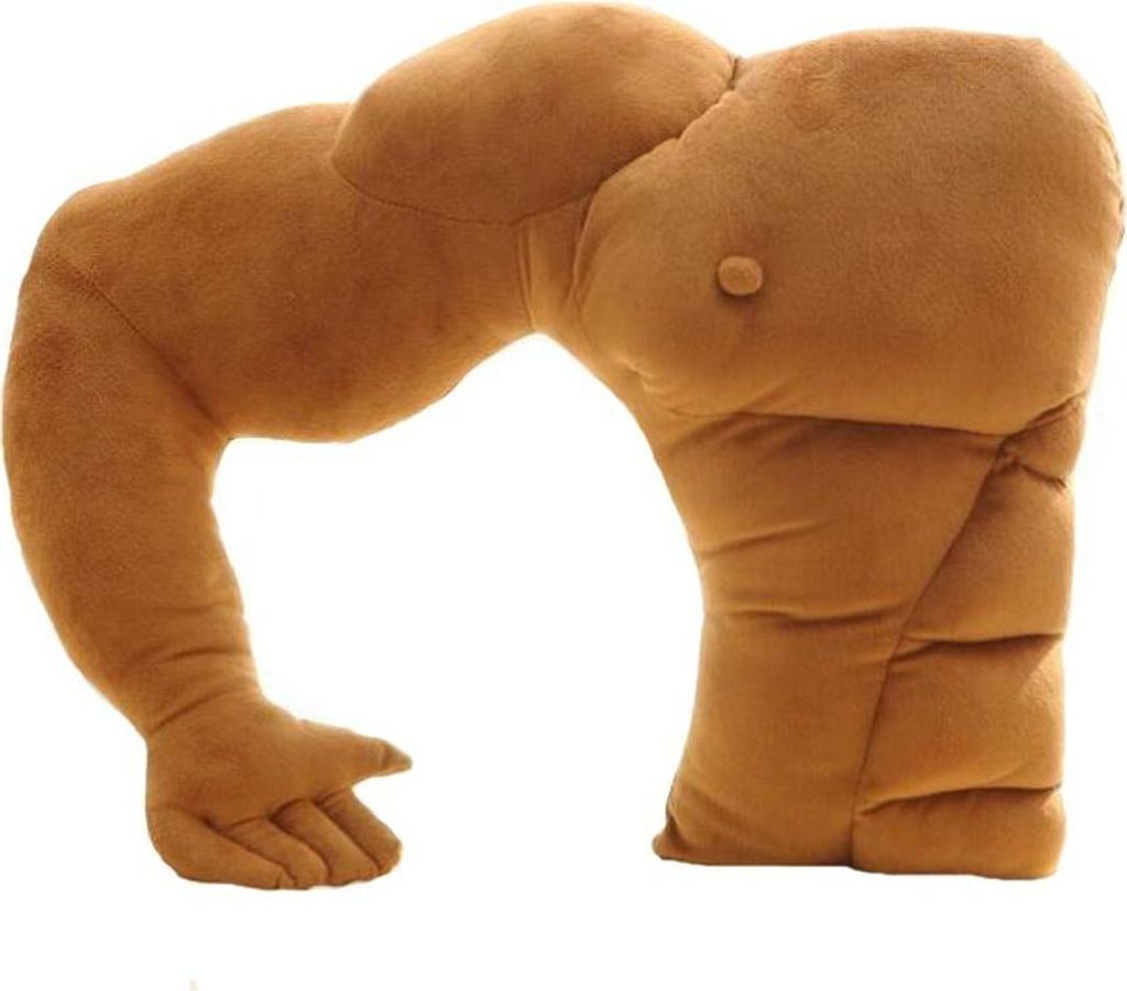Lustiges Freundkissen, Kuschelkissen für Männer, Muskelkissen, Seitenschläferkissen, Schlafkissen, Geschenk für Freundinnen