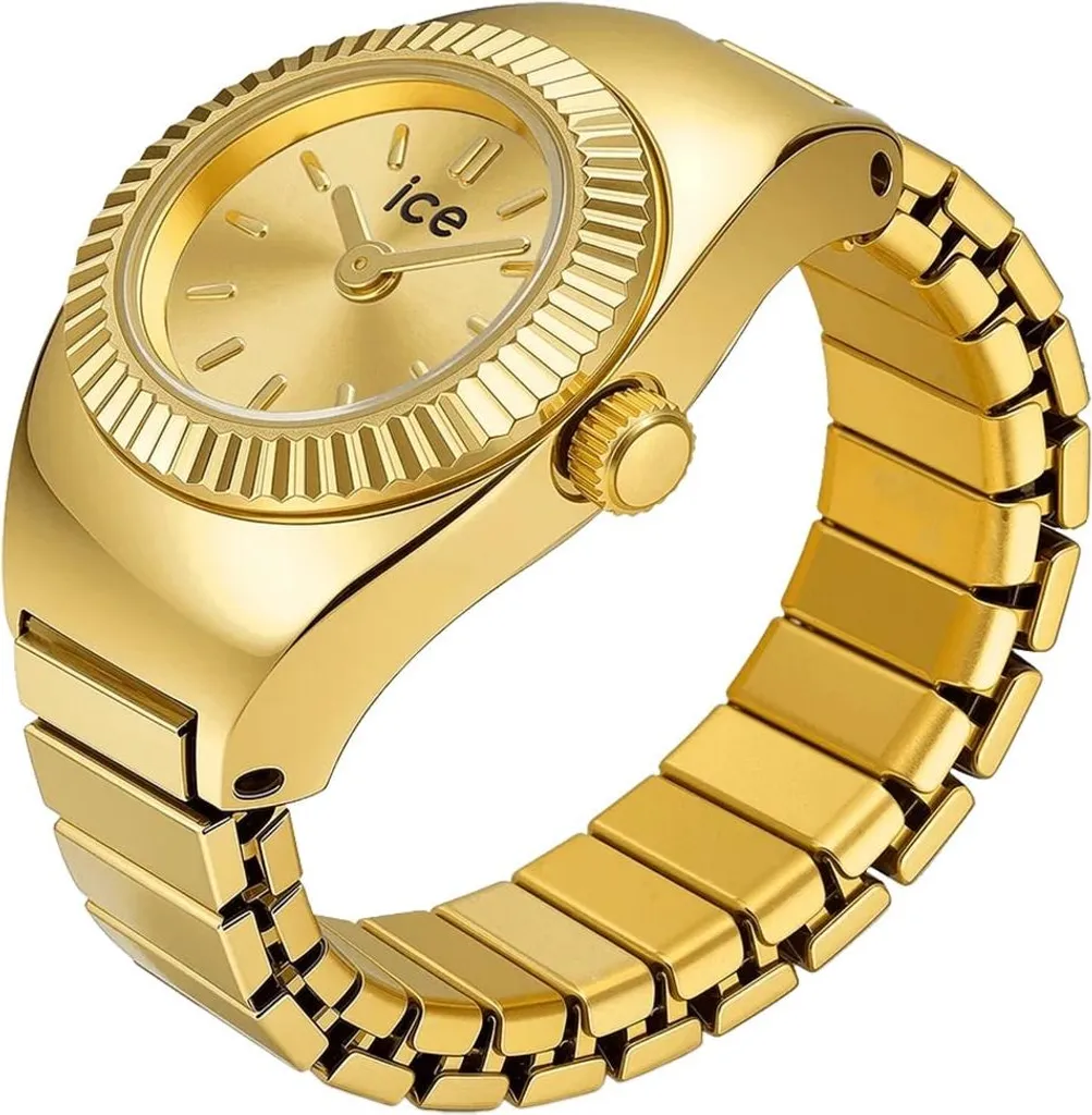 Ice-Watch 025516 Montre Anneau Chouchou Dorée - Bijou Acier Inoxydable