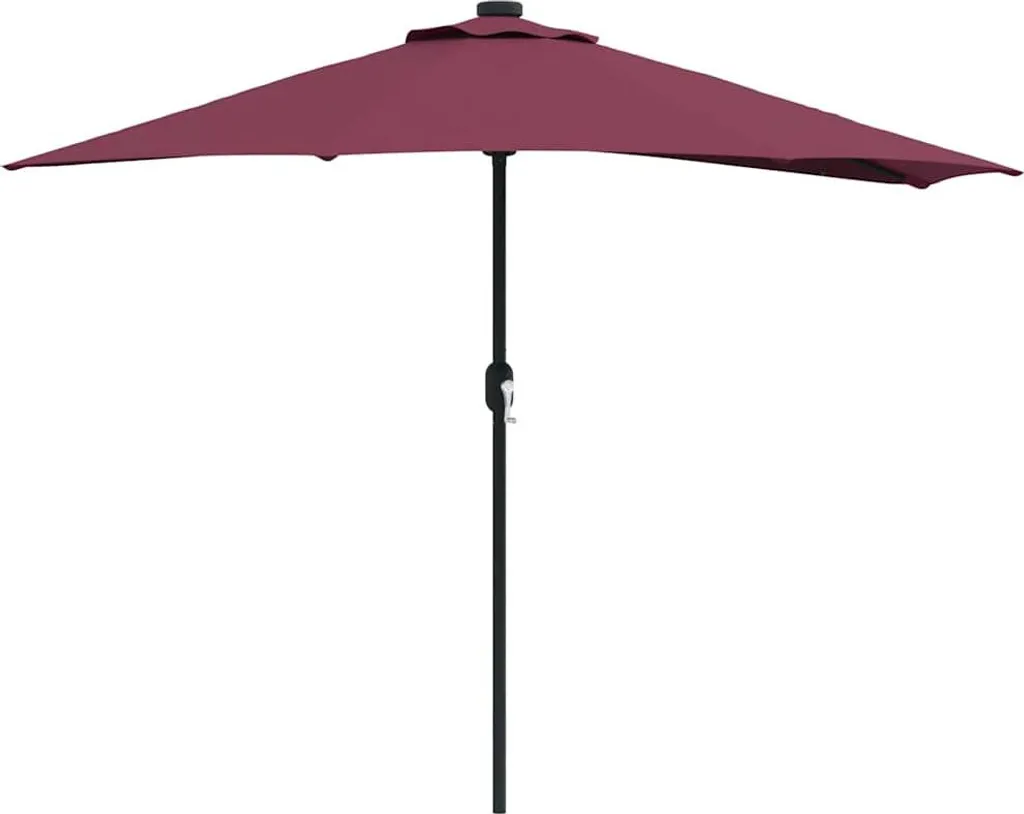 Ombrellone Mezzaluna da Parete vidaXL Rosso Bordeaux 294x150cm | Outdoor Design