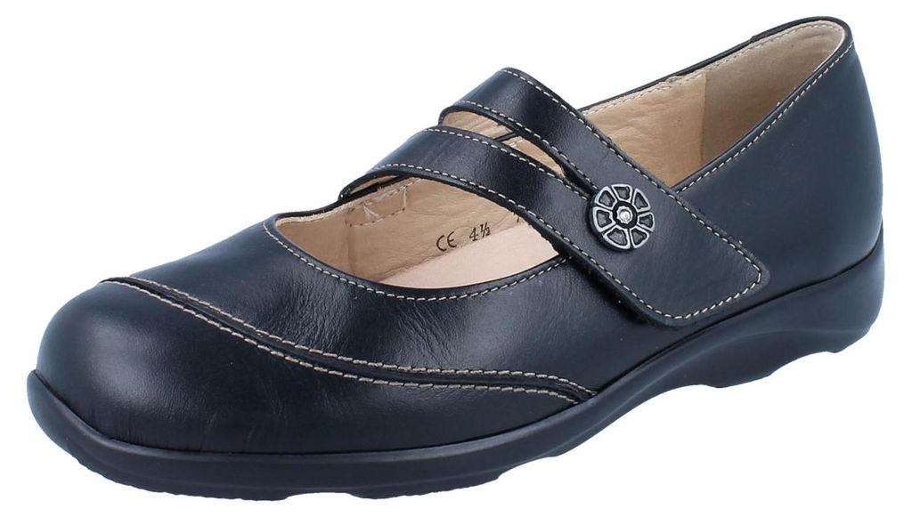 FINN COMFORT Vivero Damen Ballerina schwarz Glattleder - Produktbild 