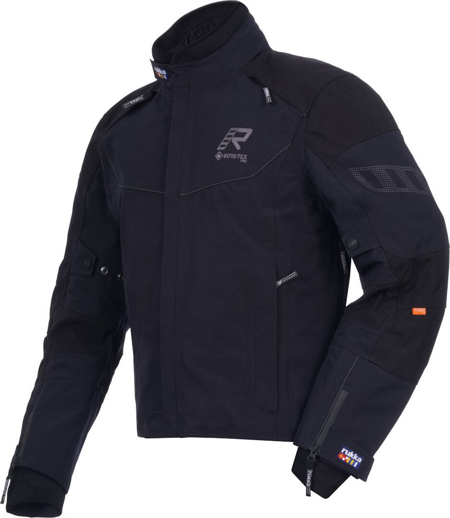 Rukka Armagate Motorrad Textiljacke, schwarz/schwarz, 60