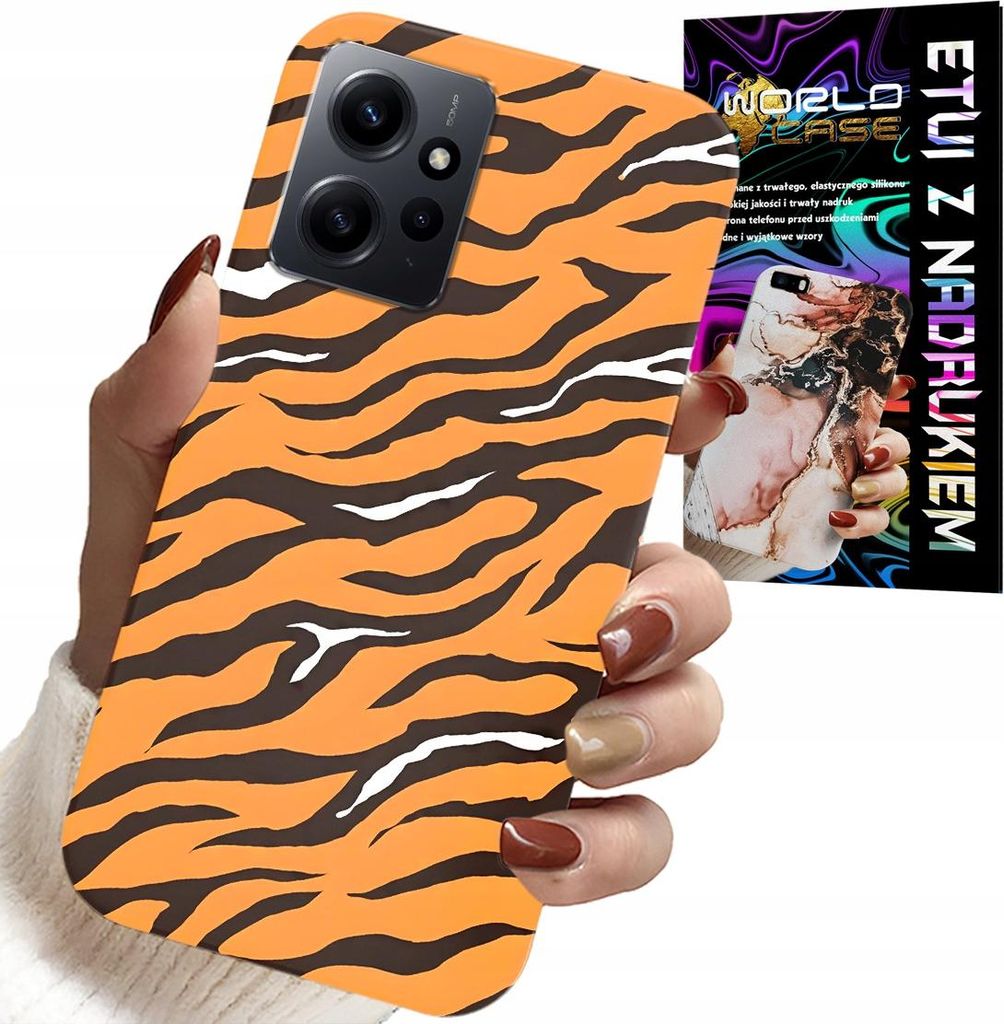 Gehäuse Für Xiaomi Note 12 4G - Tiger Stripes Back Cover + Glass