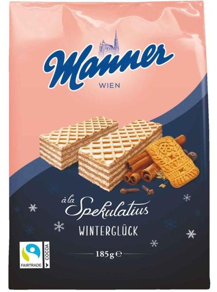 Manner Winterglück Schnitten à la Spekulatius 185g Produktbild 