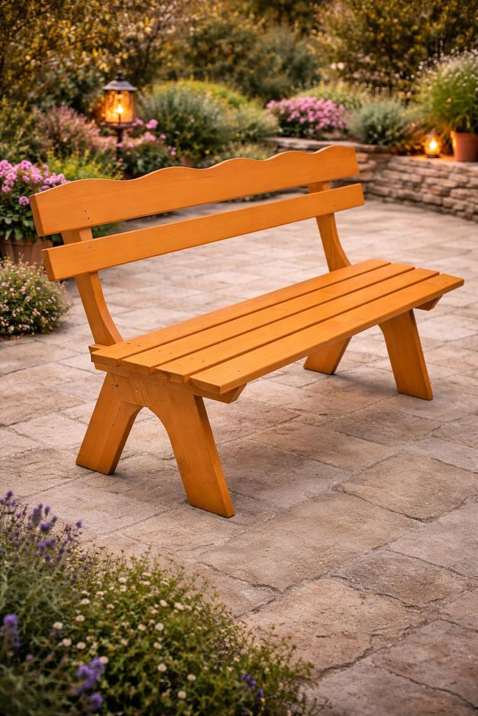 DEGAMO Gartenbank Holzbank Bank FREITAL 3-sitzer 150cm