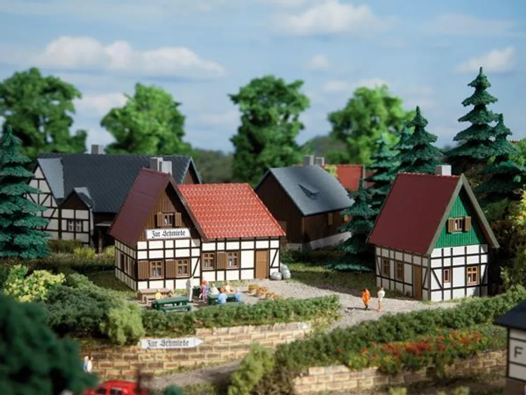 Décor Village Miniature N Auhagen 14457 Auberge de la Forge pour réseau ferré