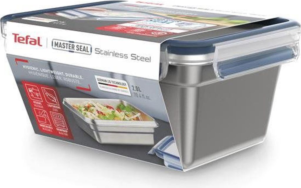 Tefal 2 L Master Seal Edelstahl rechteckig N1150610 Produktbild 
