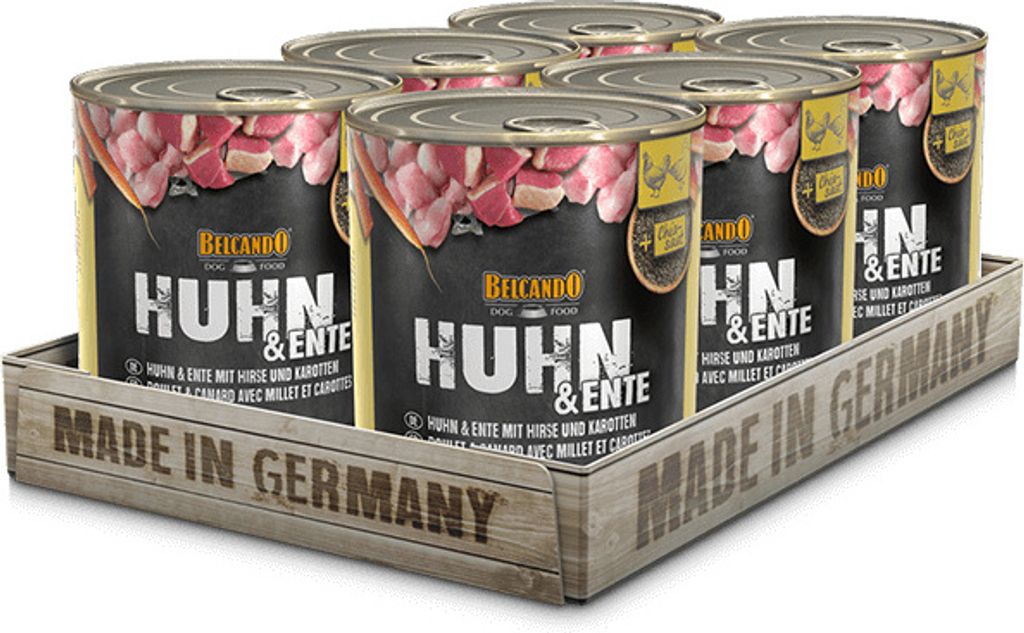 BELCANDO® Huhn & Ente mit Hirse und Karotten 6x 800g Produktbild 
