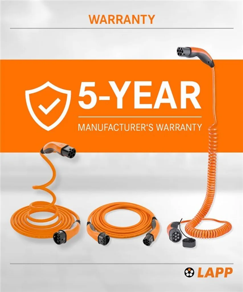 Câble Type 2 de 11 kW triphasé, longueur 3m, robuste et compact - 11
