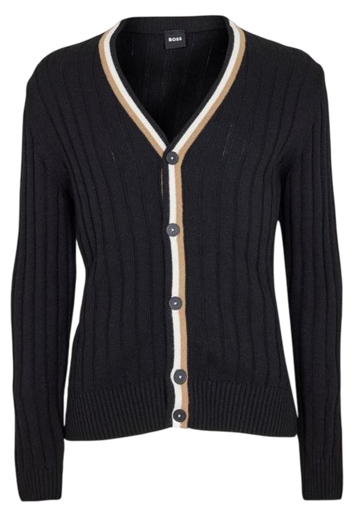 Boss - "Losilvio" Strickjacke für Herren GT19062 (XXL) (Schwarz)