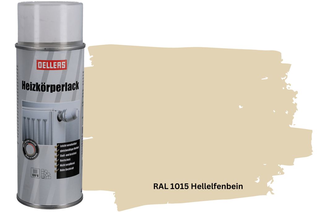 OELLERS Heizkörperlack bewährt Spray RAL 1015 Hellelfenbein Produktbild 
