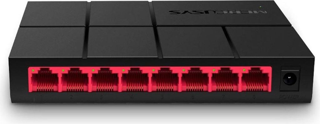 Mercusys 8-Port Gigabit Netzwerk Switch bis 2000 MBit/s RJ-45 Anschlüsse LAN