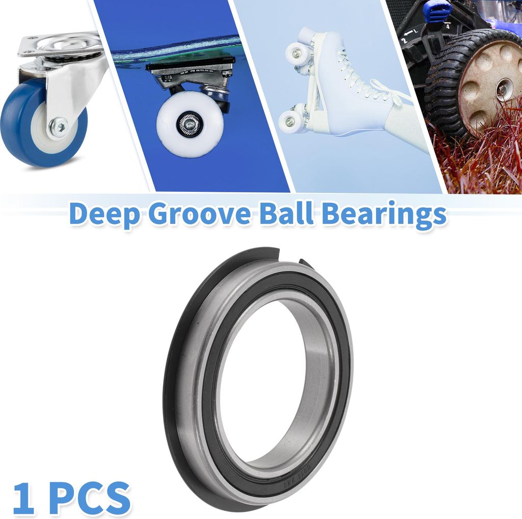 6911NR2RS Rillenlager Kugellager 55x80x13mm P0 Doppelte Gummi Dichtung Geschmierte Lager 1Stk Auto Scooter Skater Rad Universell Silber Ton Schwarz