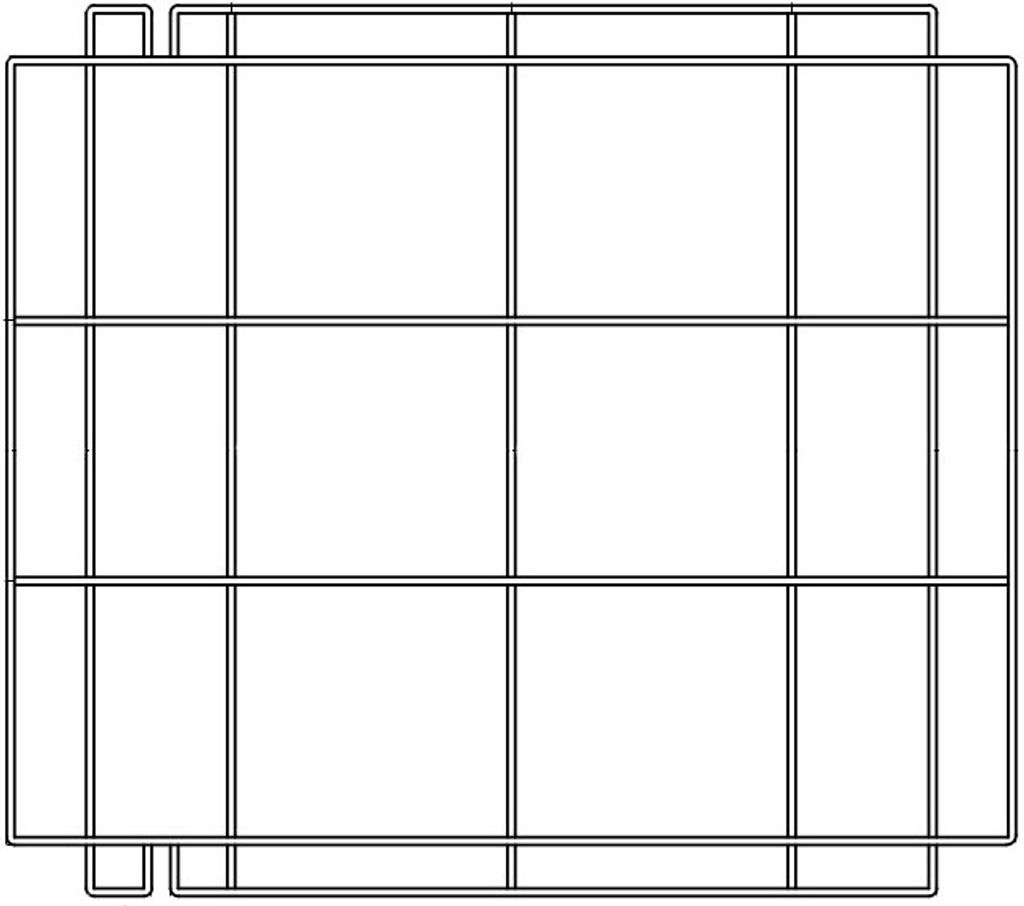 CHEFGASTRO Boden Einlegeroste BxTxH 572x648x10mm