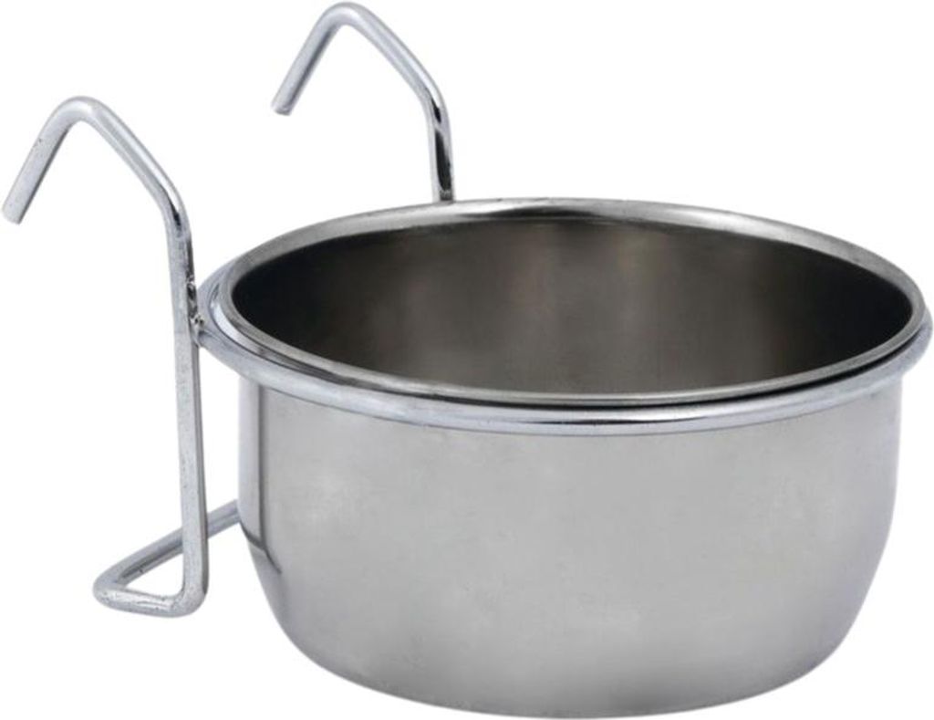 Beeztees Coopcup Inox+Haken - Hundenapf - 0,3l - 9 cm