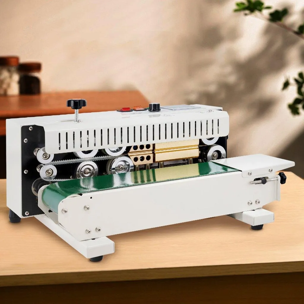 Scelleuse à bande horizontale robuste en acier avec dateur inclus - 8