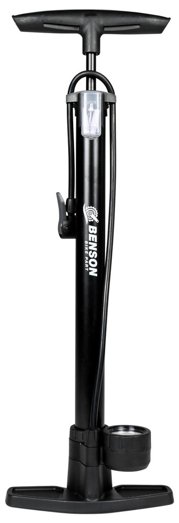 Benson Fahrradpumpe Classic mit Manometer 65 cm Schlauch