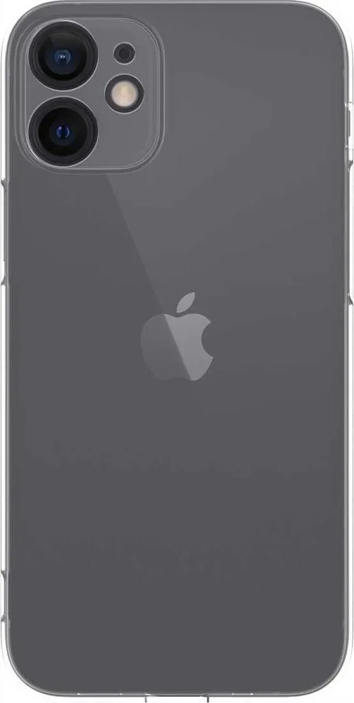 Coque silicone SPACECASE Clear Case pour iPhone 12 Mini Transparent
