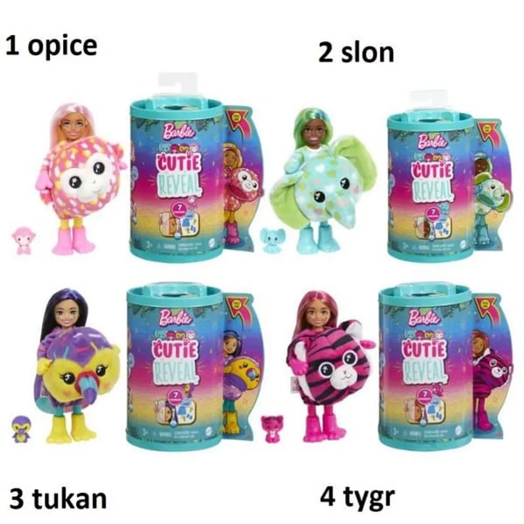Cadeau Enfant Barbie Cutie Reveal Chelsea Jungle : Jouet Surprise 7