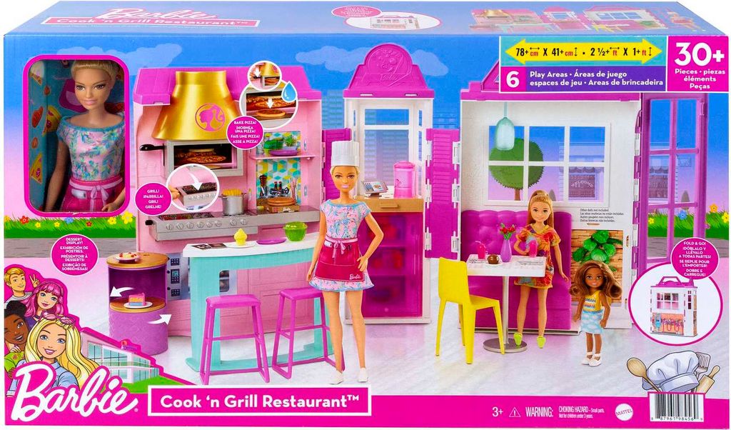 Barbie Restauracja z lalką (blondynka), Barbie Bistro z Zdjęcie produktu 