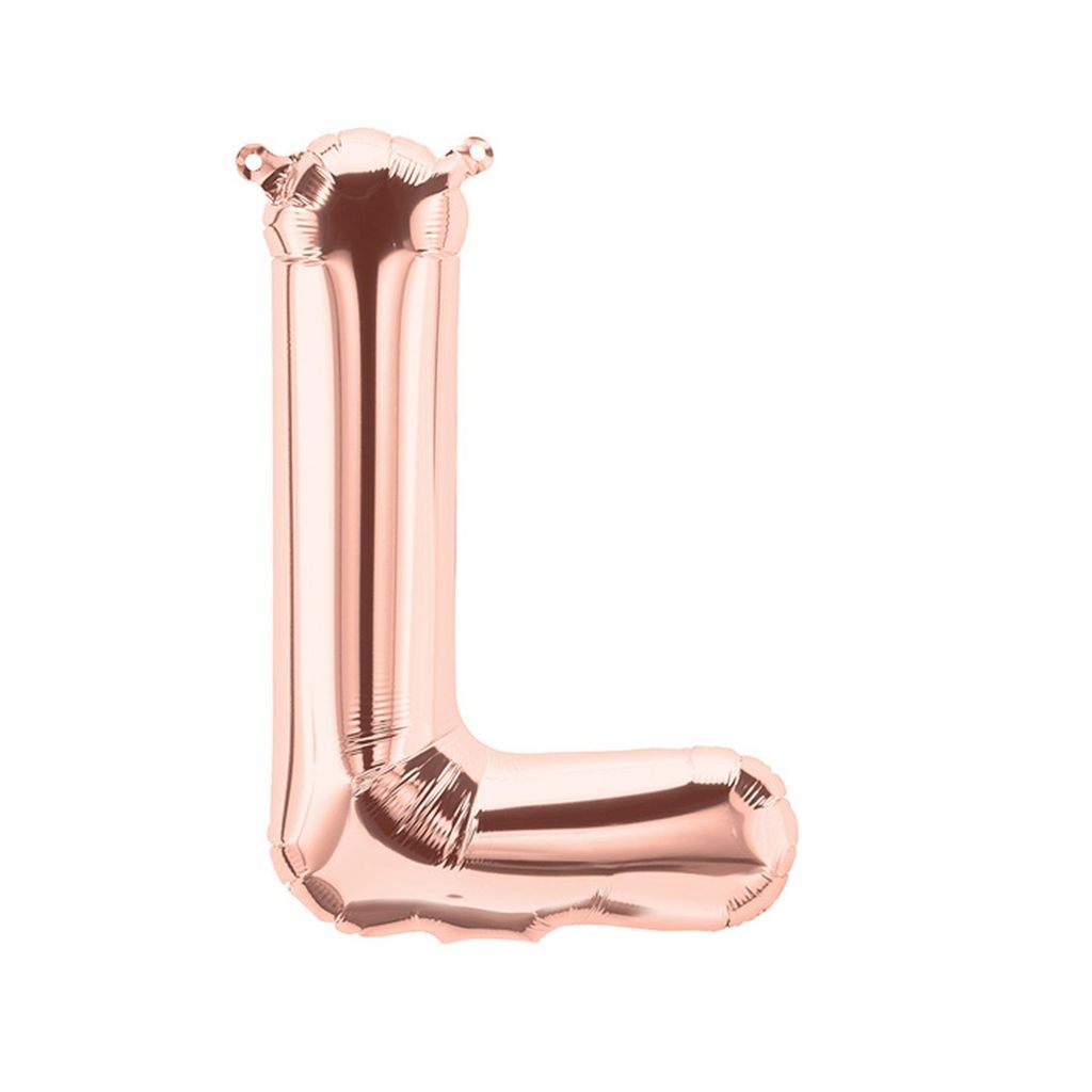 Folienballon Buchstabe L, rosegold, ca. 100 cm