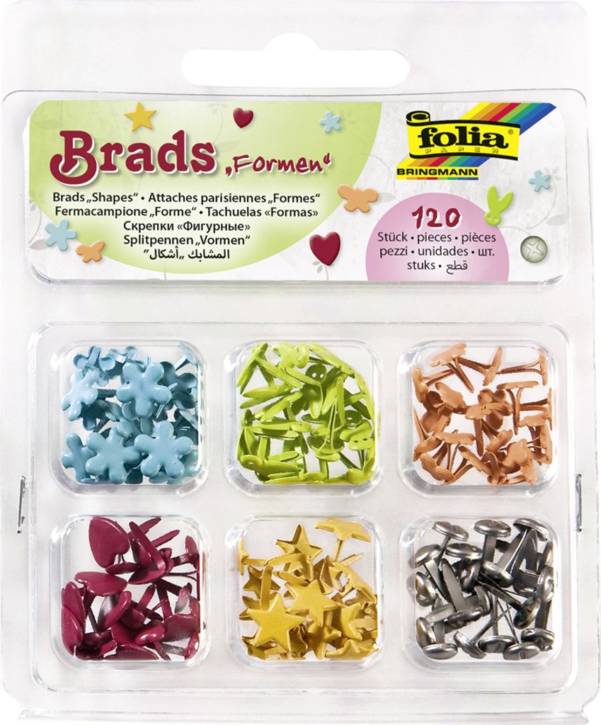 folia 12502 folia campione sacchetto clip / brads "Forme", Immagine del prodotto 