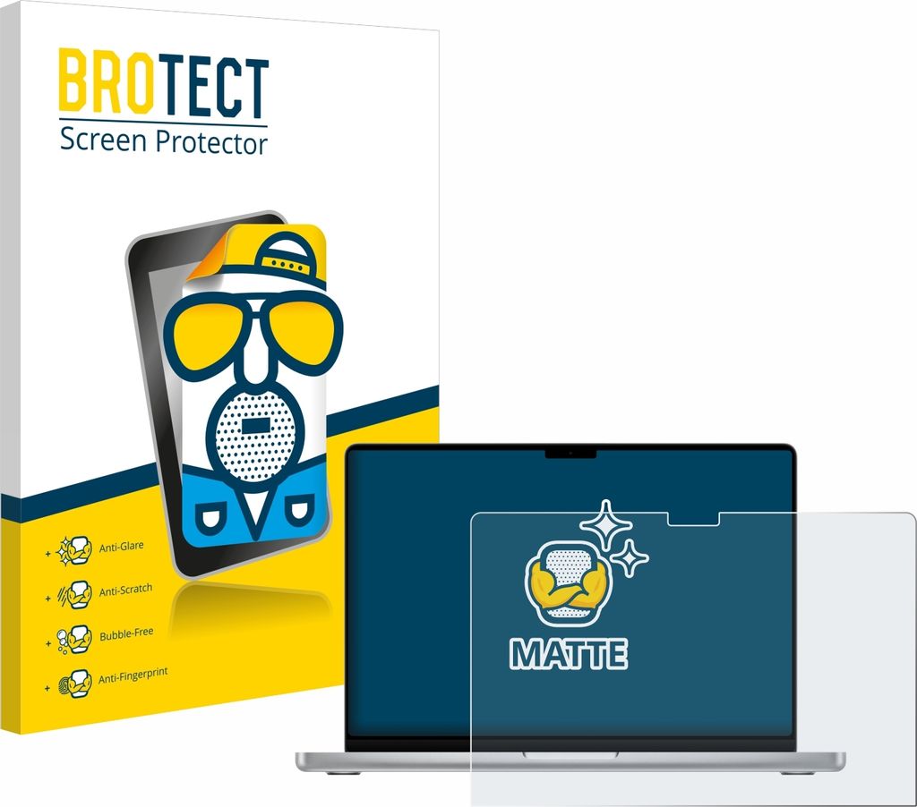 BROTECT Schutzfolie für Apple MacBook Pro 14" 2024 / 2025 / 2026 Displayschutz Displayschutzfolie Folie Matt Entspiegelungsfolie