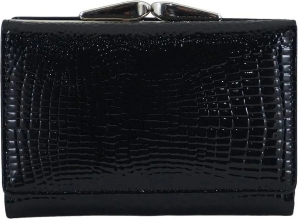 Portefeuille en cuir noir pour homme avec blocage RFID et porte-monnaie