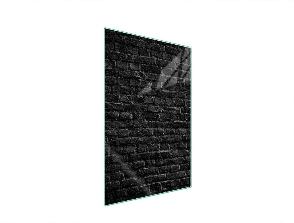 Herdabdeckplatte 35x52 Glaskeramikkochfeld Abdeckung Spritzschutz Glasplatte Deko Schneidebrett Ziegel Schwarz