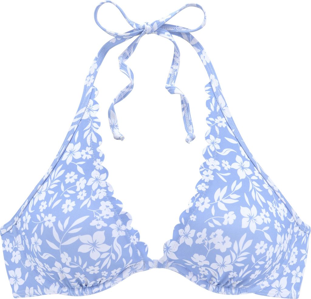 VIVANCE Bügel-Bikini-Top himmelblau-weiß Größe 42 Cup F