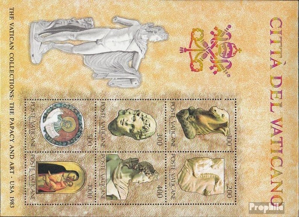 Briefmarken Vatikanstadt 1983 Mi Block6 (kompl.Ausg.) postfrisch Vatikanische Kunstwerke