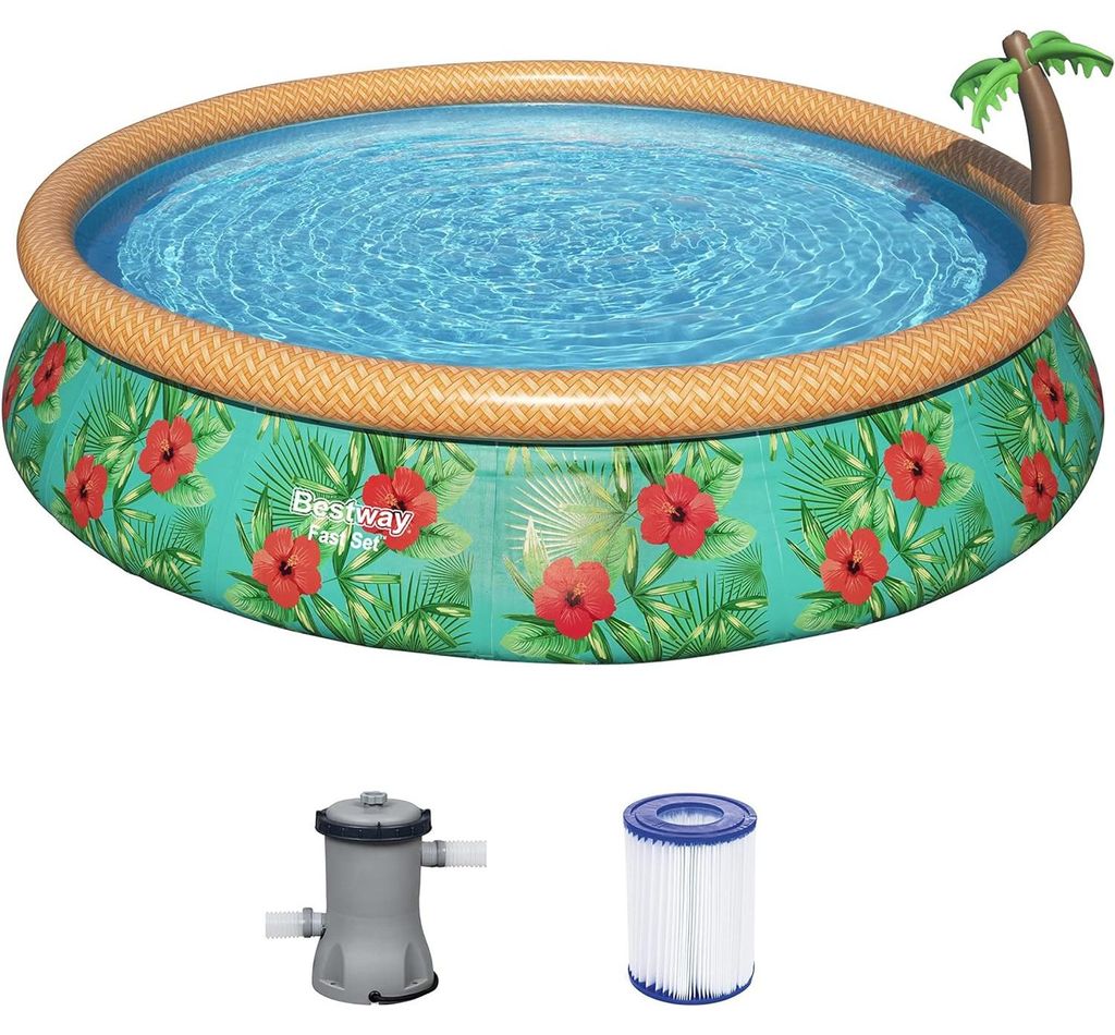 Bestway 57416 - Piscina Fast Set - Paradise Palms Immagine del prodotto 