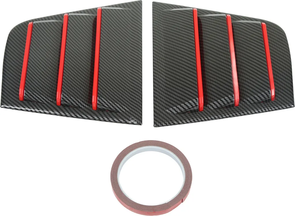 Finestra Laterale Louvers Auto: Kit Feritoie Nero Opaco Racing