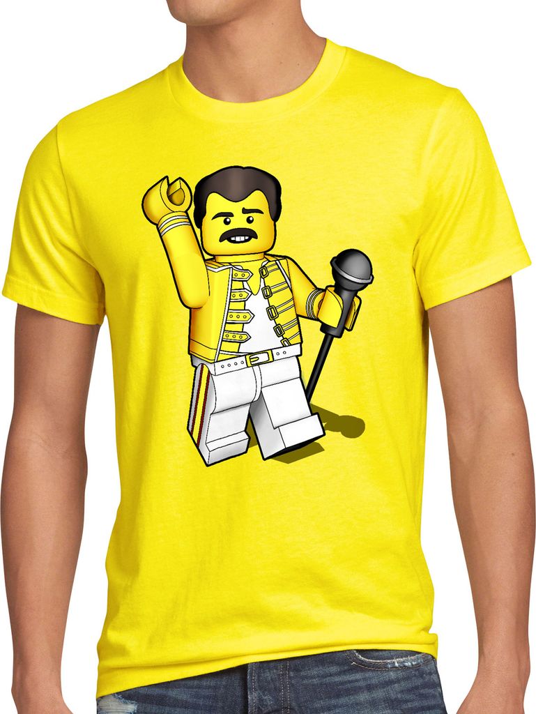 style3 I want to brick free Herren T-Shirt freddie rock you baustein