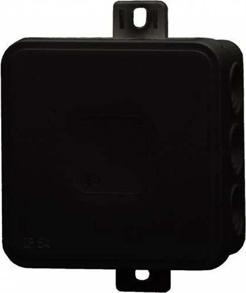Scatola Ermetica V5 IP54 Nero 75x75x41 | Scatola di Derivazione Esterna