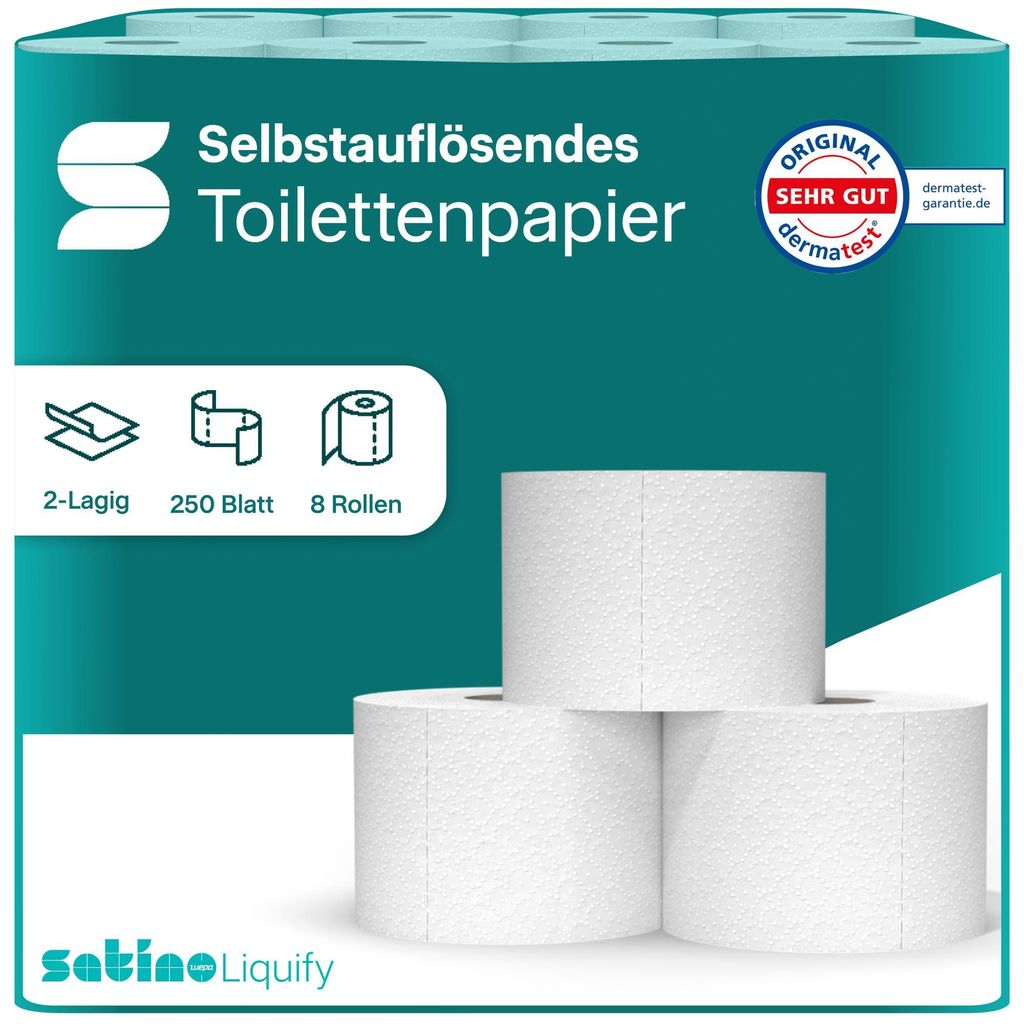 Satino by WEPA Liquify selbstauflösendes Toilettenpapier Produktbild 