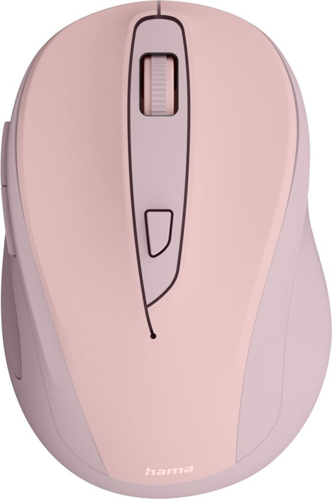 Hama Funkmaus WM-400, optisch, 6 Tasten, Funk, pink