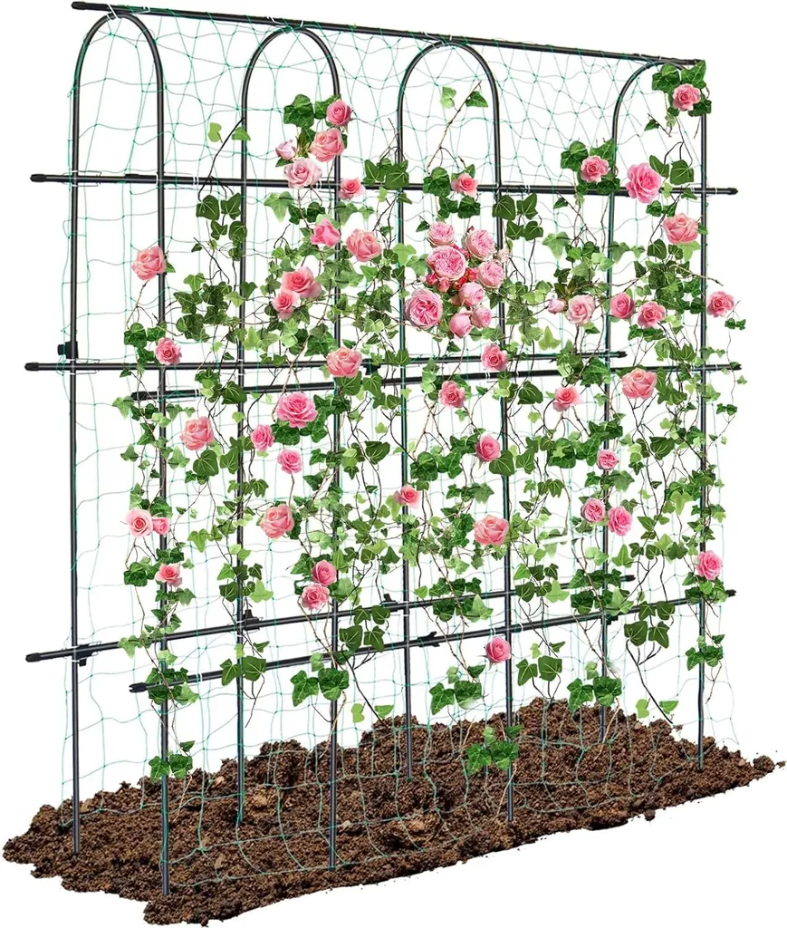 Treillis métallique inoxydable 6x6 pi pour concombres et plantes grimpantes