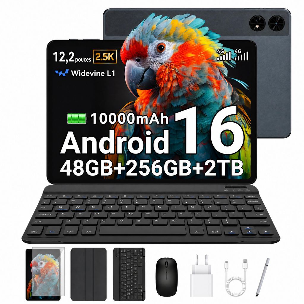 Tablette Android 16 T60, écran de 12,2 pouces avec Image du produit 