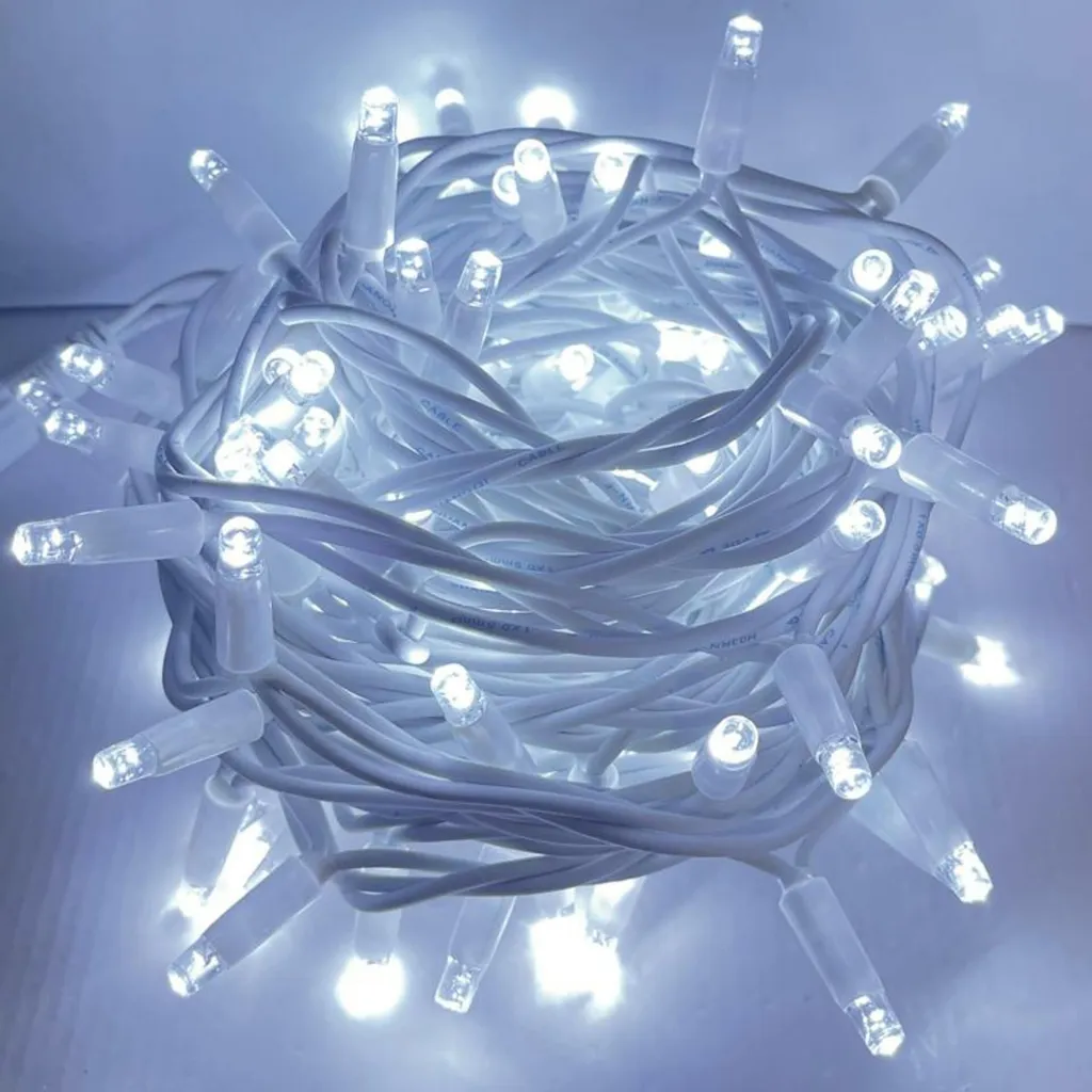 Guirlande Lumineuse LED Extérieure 10m Blanc Froid IP65 Extensible