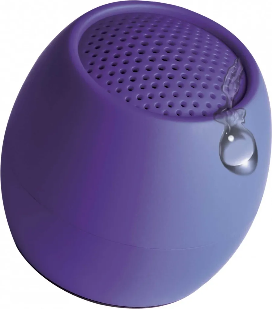 Enceinte Étanche IPX6 Boompods Zero Violette Ultra Compacte 3W sans Fil