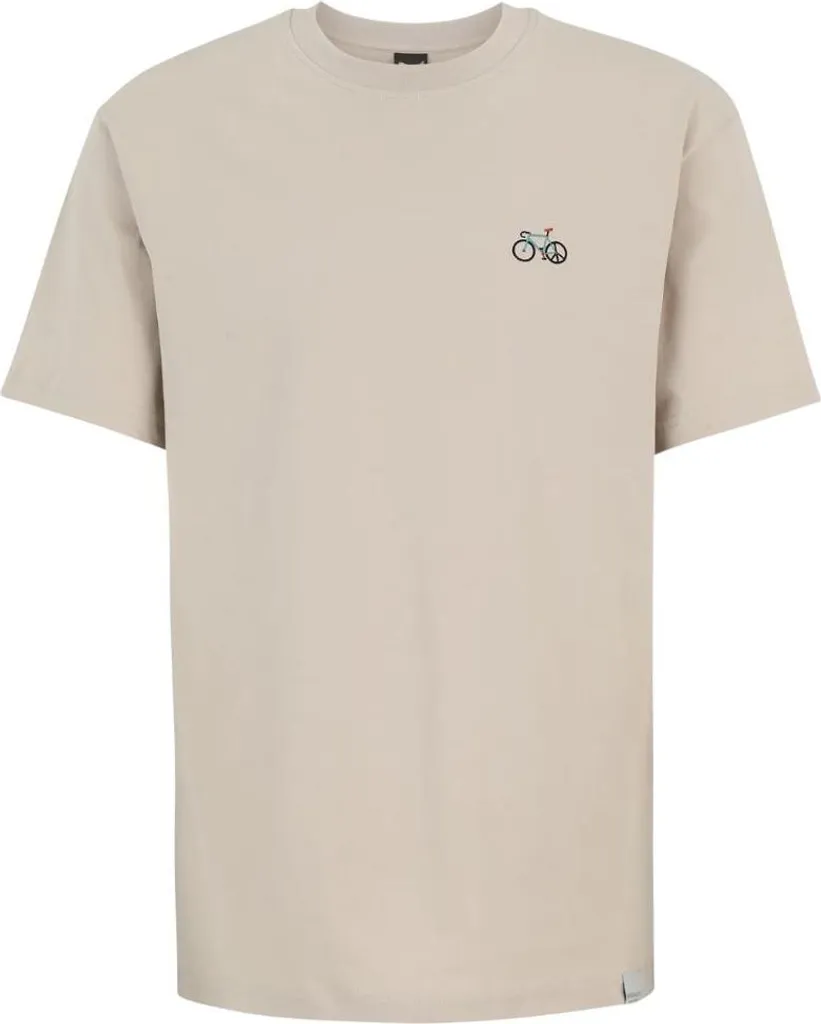 T-shirt Iriedaily Peaceride Emb Sandstone S avec logo brodé de qualité