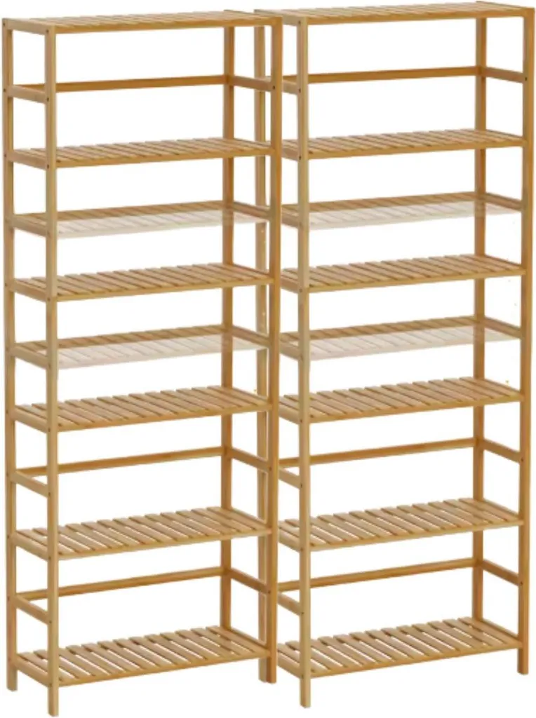 Support plantes vertical gain de place en bambou - Étagère 161 cm haut