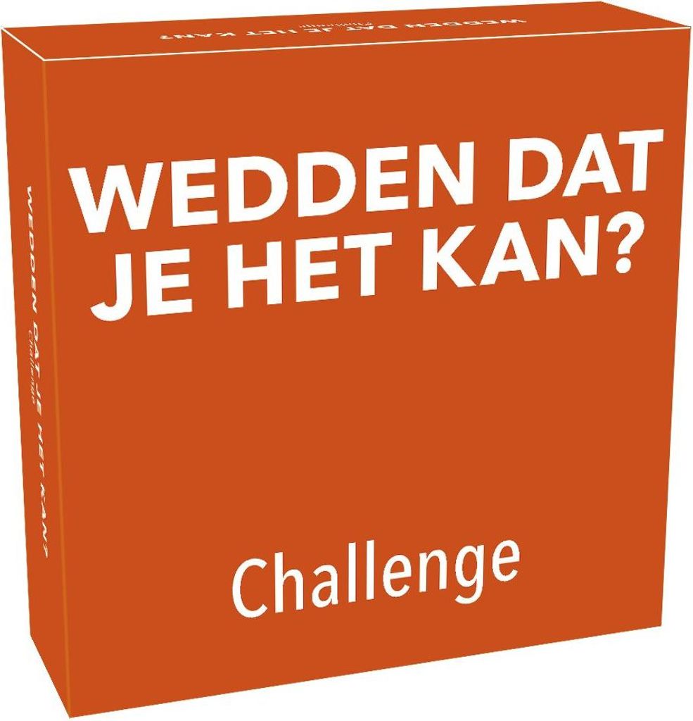 Gift Game Wedden dat je het kan Challenge - Gesellschaftsspiel für Familie und Freunde