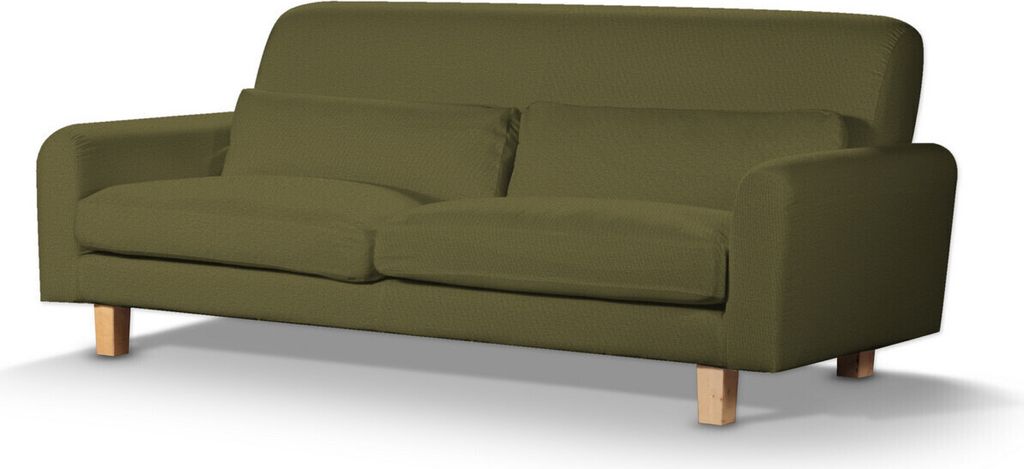 Dekoria Bezug für Sofa Nikkala, olivgrün, Nikkala Sofabezug kurz