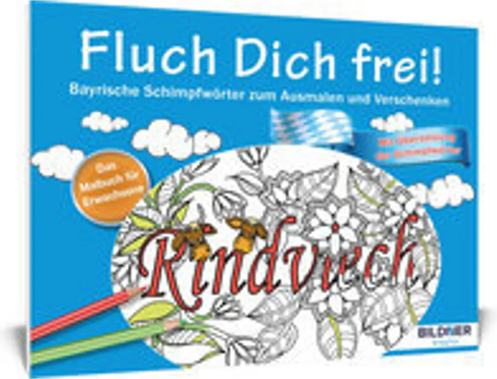 Dites adieu au stress avec le livre de coloriage adultes Fluch Dich frei