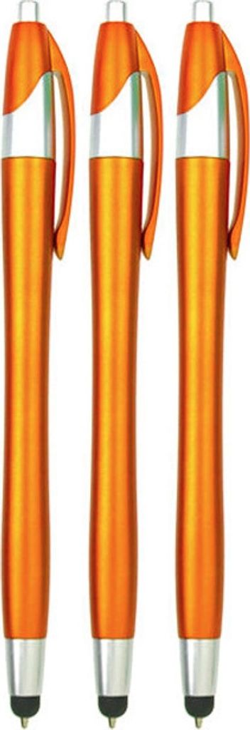3 Stück - Stylus Pen für Tablet und Smartphone - Orange Produktbild 