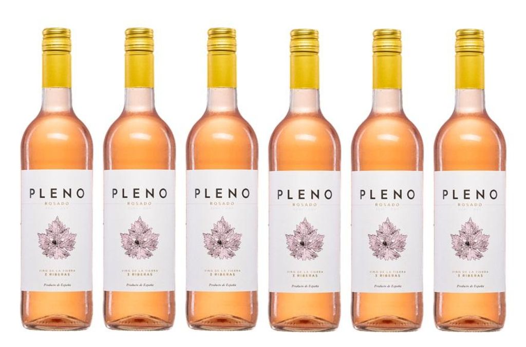 6x 0,75l - 2023er - Pleno - Rosado - semi-dry - Vino de la Tierra 3 Riberas I.G.P. - Spanien - Rosé-Wein halbtrocken