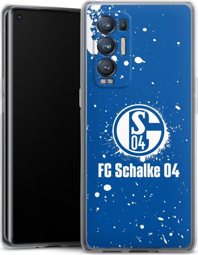 DeinDesign Handyhülle für Oppo Find X3 Neo Silikon Hülle Case Smartphone Schutzhülle FC Schalke 04 Logo S04